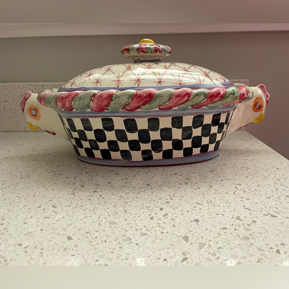 MacKenzieChilds Kitchen Vintage Mackenzie Childs Lidded Double